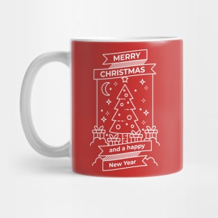 Merry Christmas Greeting Card Mug